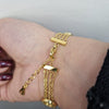 Guld armband riviera chain