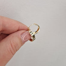  18k guld creoler kantiga