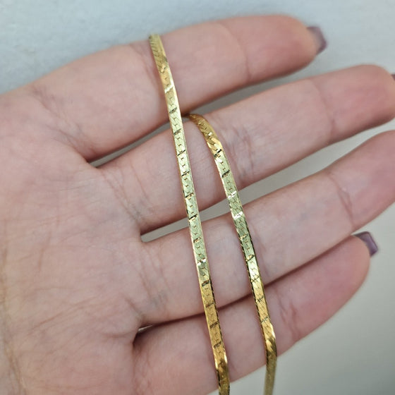 Halsband orm länk i 18k guld