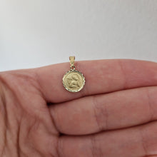  Hängsmycke Ängel rund platta 18k guld