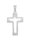 hängsmycke kors i äkta silver med jesus