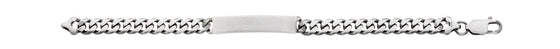 ID-Armband pansar i äkta silver, oxiderad design