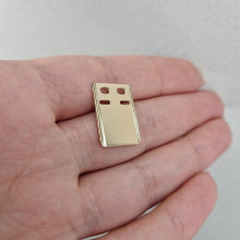  ID-Bricka 18k guld med facetterad design