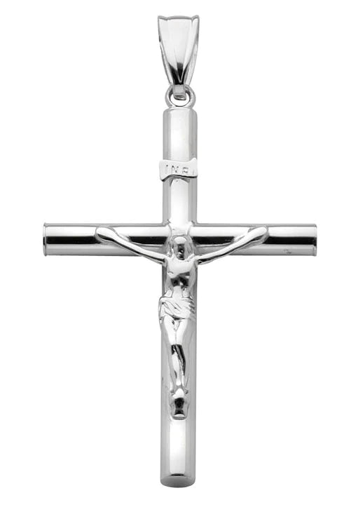 Klassiskt kors med Jesus i äkta silver
