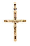 Kors med Jesus på i 18k guld