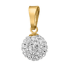 Kristallboll 8mm 18k guld