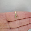 Mindre bokstav i 18k guld