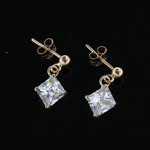 Örhänge hängande Cubic Zirconia 18k guld