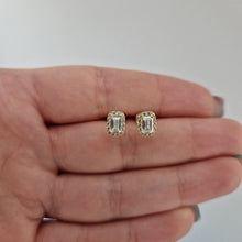  Örhängen carmose rektangel 18k guld