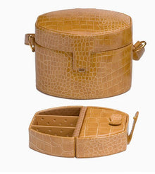  Ovalt smyckeskrin beige