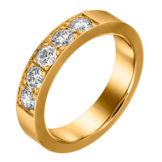 Ring i 18k guld och diamanter