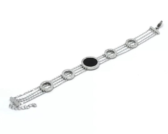 SILVER ARMBAND RIVIERA CHAIN