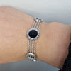 SILVER ARMBAND RIVIERA CHAIN