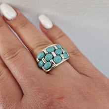  Silverring turkos ovala