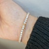 Tennis armband med kristaller 18k guld