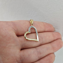  Tvåfärgat 18k guld hjärtat