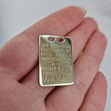  Waran bricka i 18k guld