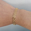 X-länk armband 18k guld 21cm